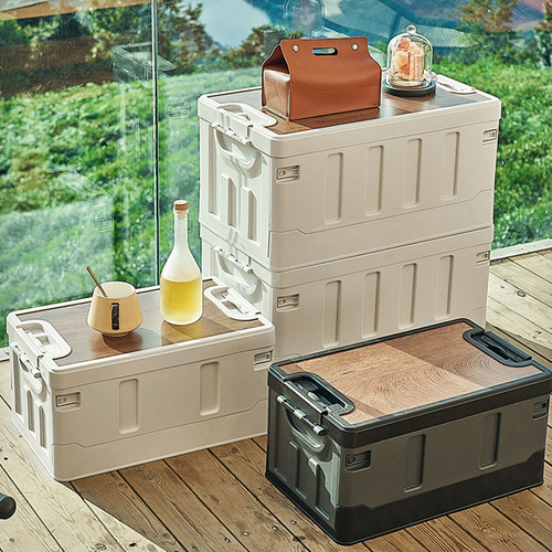 Outdoor storage box collapsible box camping organization box car trunk storage box wooden box clothing storage box