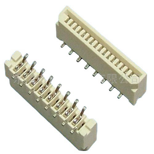 供应1.0间距FFC/FPC立贴无锁连接器插头端子小间距高效传输