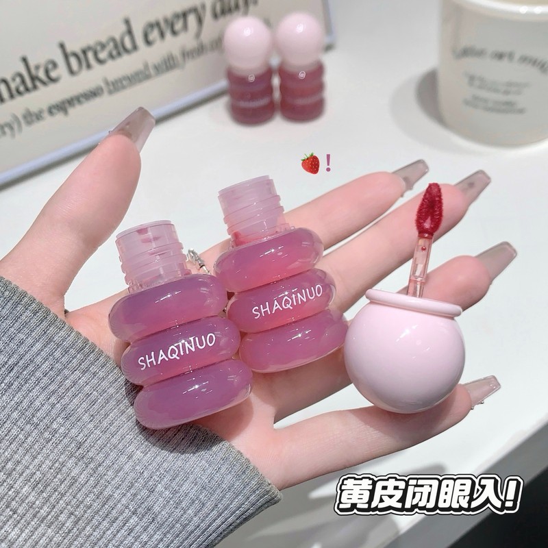 SHAQINUO粉雾甜梦唇泥雾面哑光唇釉显白持妆显色丝绒跨境彩妆口红|undefined