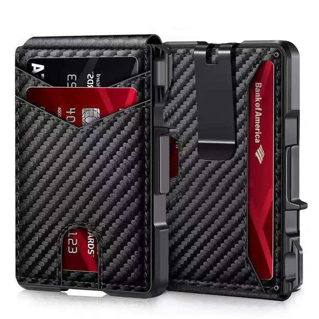 Amazon's New Wallet Men's Business Casual Multi-Card Slot Folding Wallet Anti-Theft Brushed Leather Men's Wallet