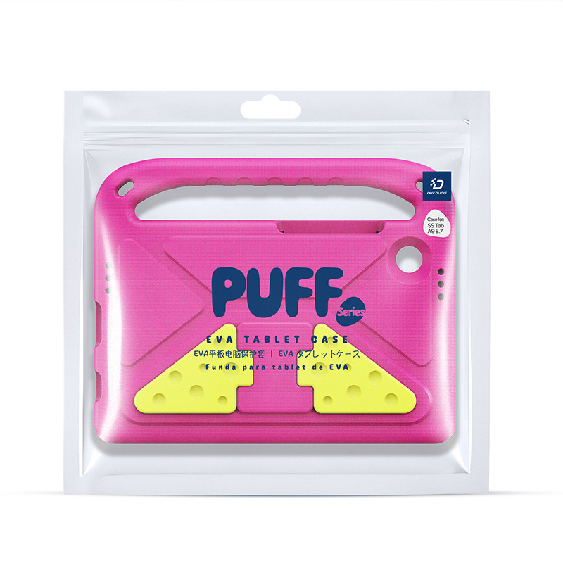 Adecuado para Samsung TabA9 Carcasa trasera plana de soporte de dibujos animados Xiaomi Pad7Pro Funda protectora de tableta portátil EVA