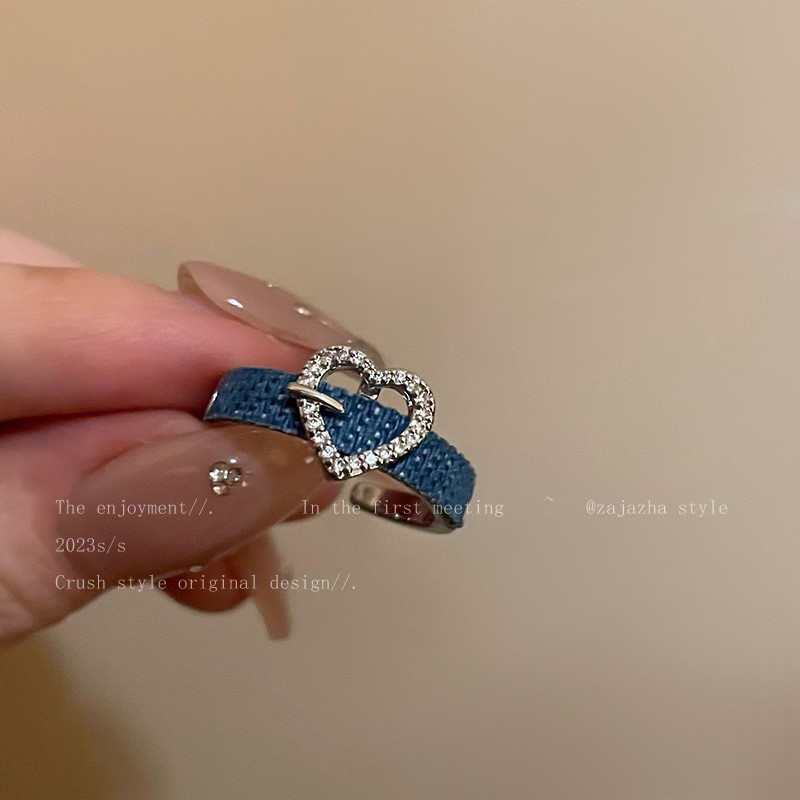 Anillo de circonita de perlas de viento ins, nicho femenino, sentido de alta gama, simple y ligero, anillo de novia de lujo, anillo de apertura de temperamento al por mayor