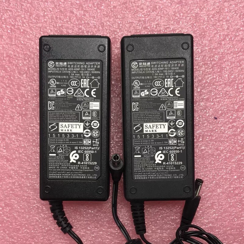 AOC olutong LCD power cord 19V2.5A2.37A2.1A1.84A1.58A1.31A power supply