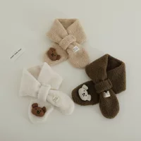 Baby Baby Net Outdoor Bear Детские плюшевые шарфы женские зимние ветрозащитные теплые дикие корейские версии