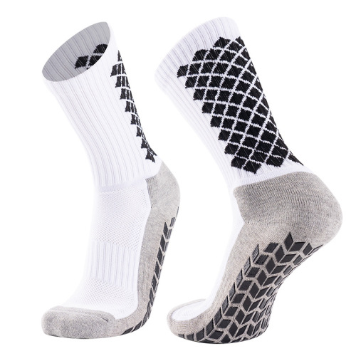 Export Cross-border Amazon Football Socks Men's Socks Glue Anti-slip Floor Socks Towel Bottom Mid-calf Thickened Sports Socks