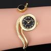 Fashionable bracelet, metal gold watch, watch strap, quartz dial, small dial