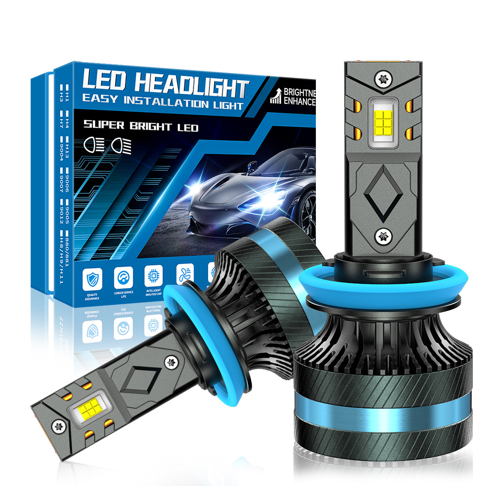 SENROBO transfronterizo automóvil condujo faro doble tubo de cobre 140W super brillante H4 reformado LED faro H7HB3H11