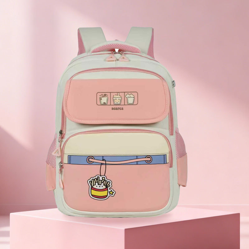 2025 nueva mochila escolar infantil de escuela primaria hermosa mochila a prueba de derrames de agua para reducir la carga de la espalda de dibujos animados mochila de gran capacidad