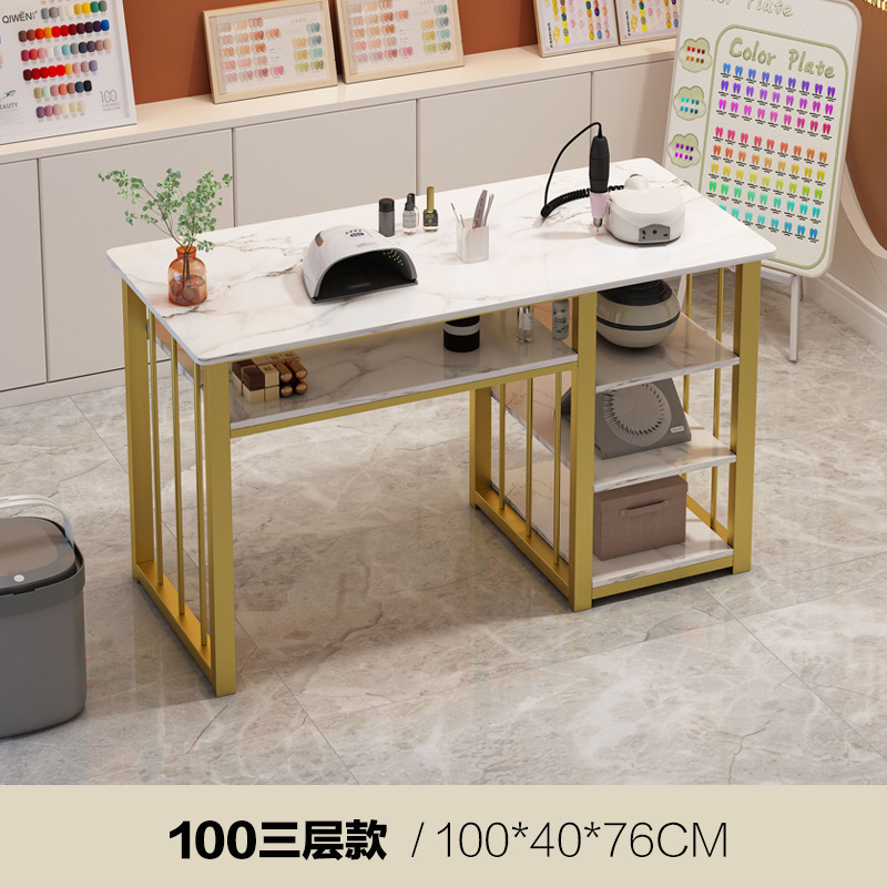 美甲桌带桌椅现代简约单人双人美甲台网红美甲店沙龙家具指甲桌|undefined
