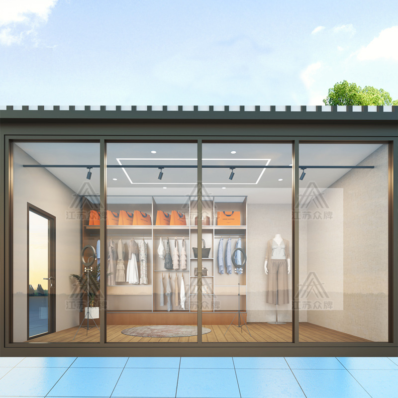 Contenedor creativo casa móvil mercado nocturno tienda cafetería área escénica calle comercial quiosco oficina tienda de té con leche