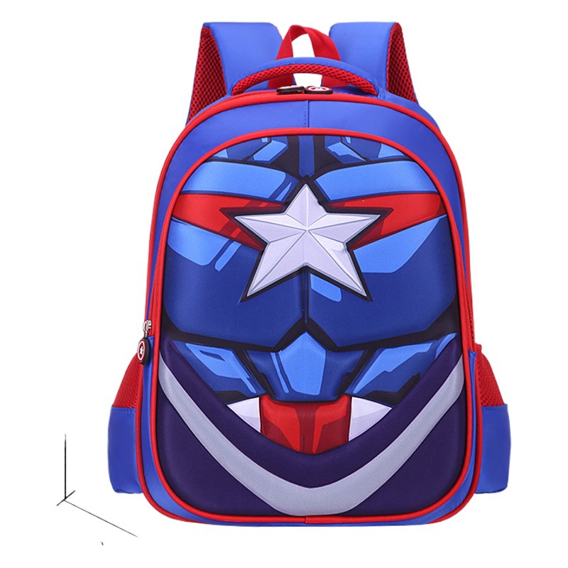 3D digital de dibujos animados estudiante de escuela primaria mochila 1-4-6 grado transfronterizo reducción de la carga espina dorsal niños mochila al por mayor