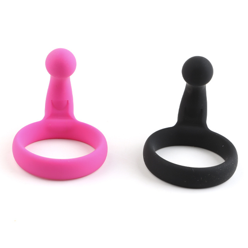 Silicone Penis Sleeve with Prostate Massager and Locking Ring, Pink — detail image 9