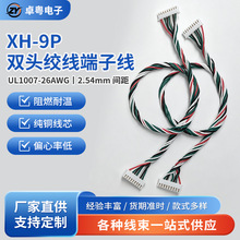 XH-9P双头绞线端子线 SH1.0带扣马达麻花端子线PH2.0单头绞线上锡