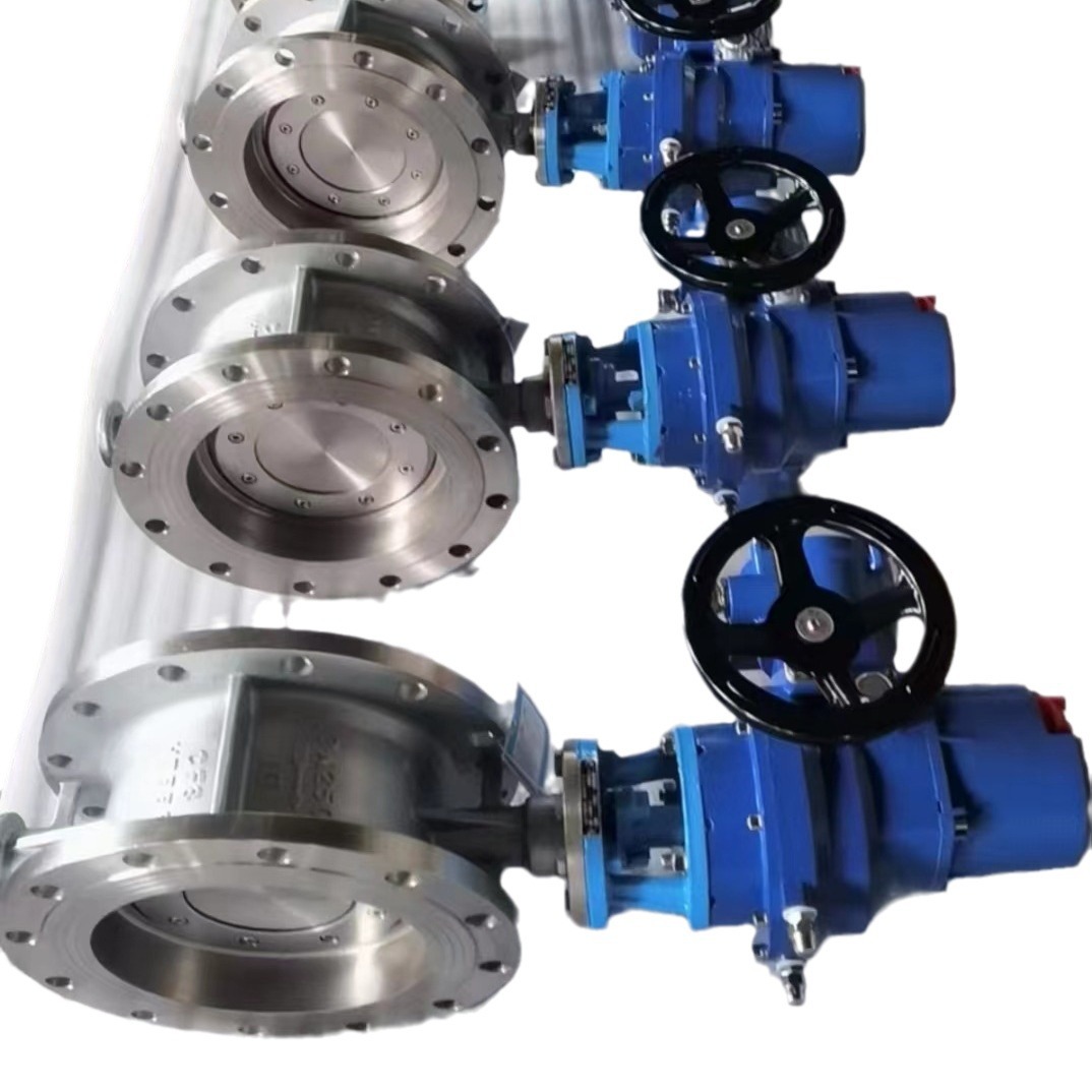 电动硬密封法兰蝶阀D943W-16P不锈钢三偏心蝶阀