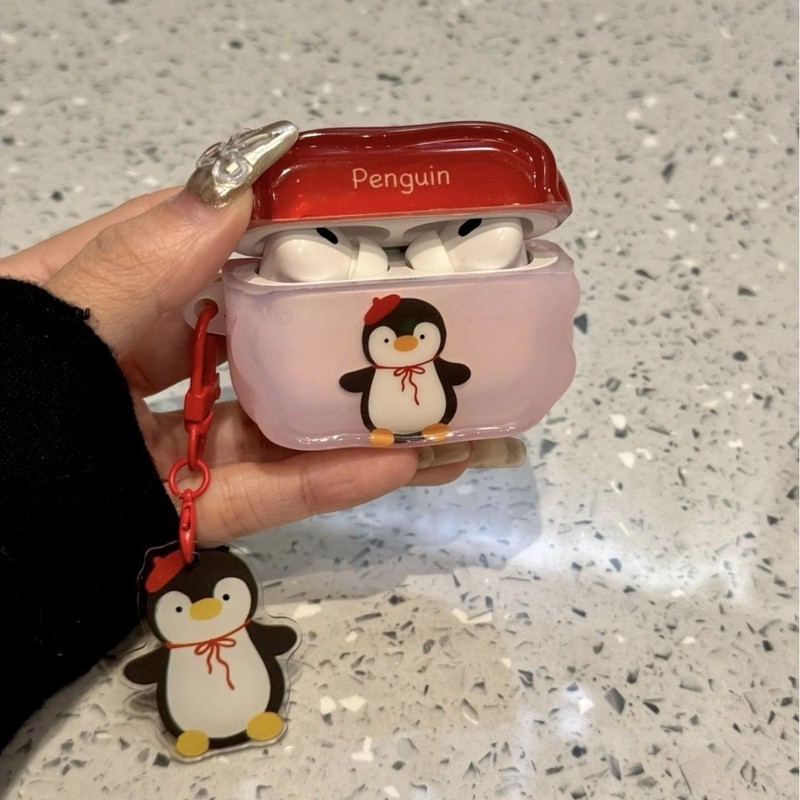 愛ペンギンベア ウエストハイランド airpods3 落下防止 airpodspro2 ヘッドフォンシェル airpods4 に適しています|undefined