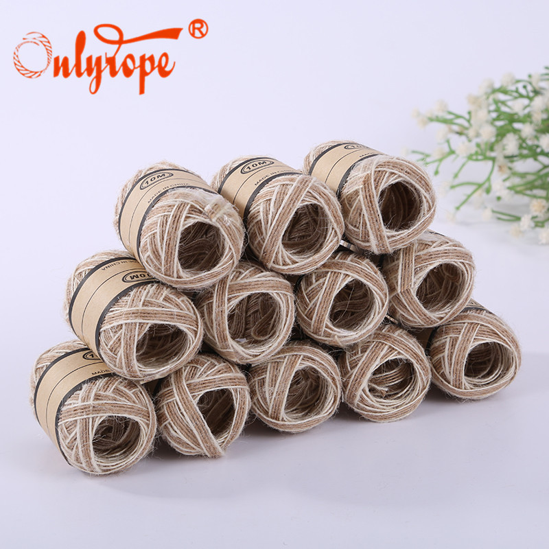 0.6cm鱼丝麻线生活装饰彩色黄麻绳捆绑手工编织DIY绳厂家直供