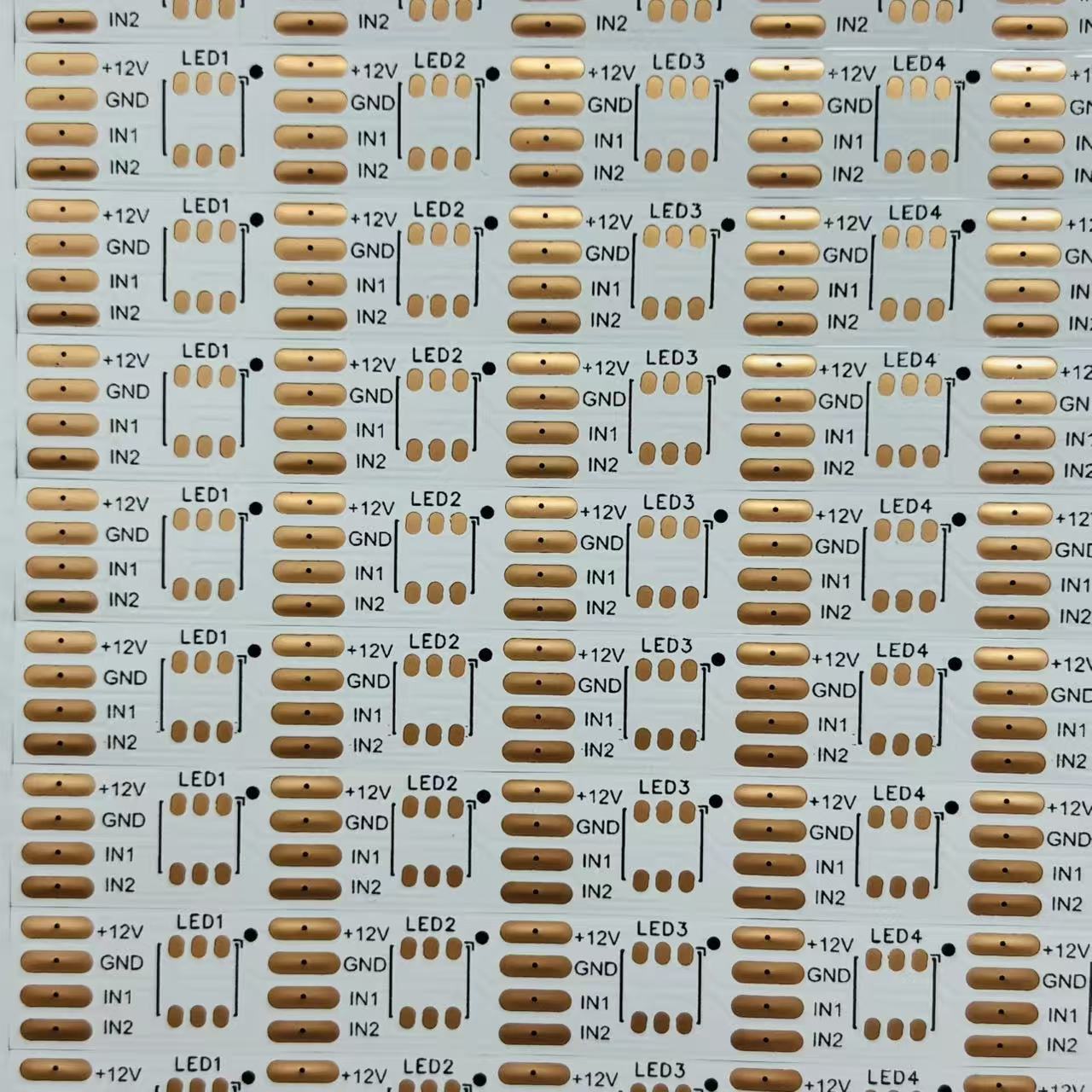 FPC柔性线路板5050RGB内置IC 12V 18D/条双面白膜300*10MM*24PCS