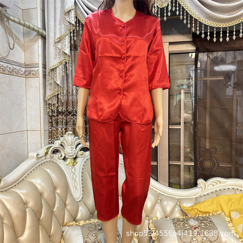 Pajamas Red Bride Wedding Top Wo Dress Base Shirt Top Supplies Traditional Dragon and Phoenix Jacket No Pocket Silk