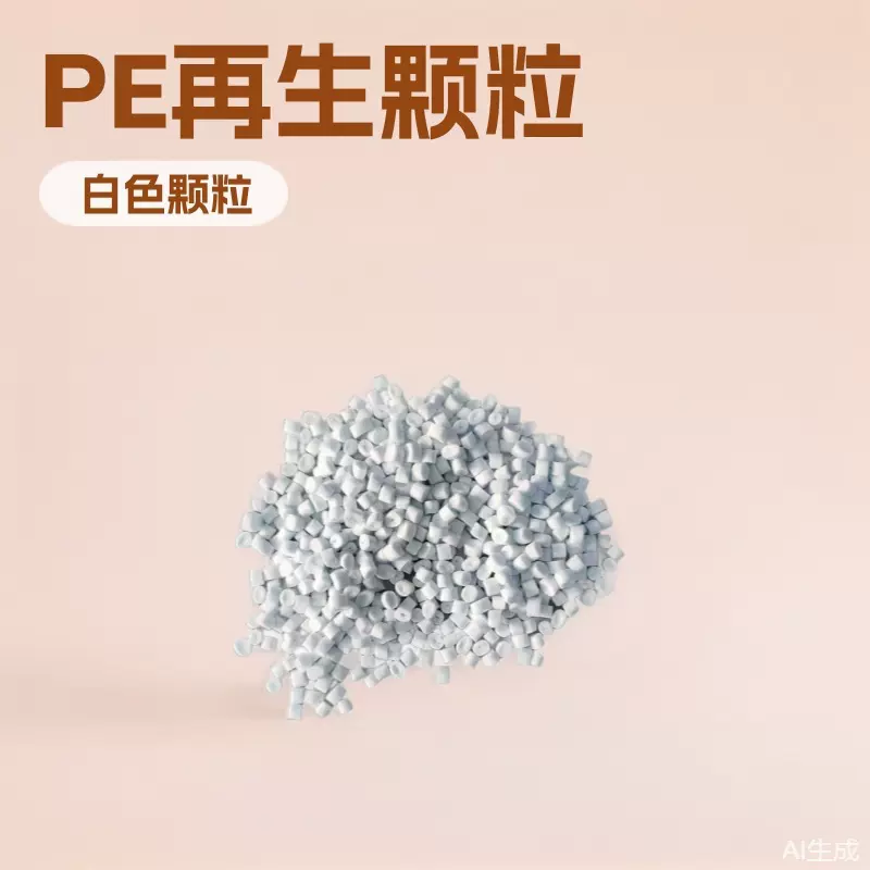 厂家供应HDPE高密度聚乙烯造粒白色中空吹塑低压再生颗粒