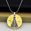 Metal fashionable necklace suitable for men and women, accessory, pendant, suitable for import