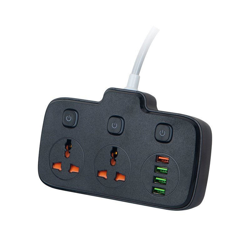 PD20W enchufe multifuncional de carga rápida sin adaptador de cable, adaptador de placa de enchufe, enchufe de fila estándar europeo, americano, inglés