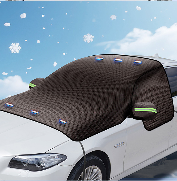 Car Snow Shield Three-Window Cover Snow Cover Winter Snow-Proof and Anti-Freeze Car Cover Oxford Cloth Snow Shield Cross-Border Hot Sale