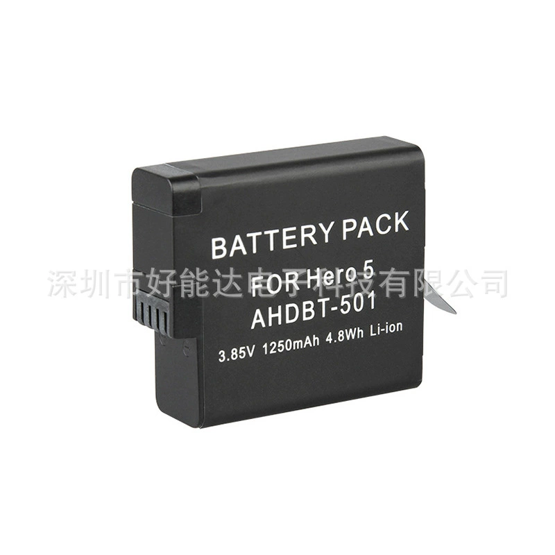 Подходит для GoPro HERO5/6/7, аккумулятор для спортивной цифровой камеры AHDBT-501, совместимые аксессуары с полным декодированием