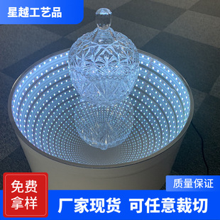 Factory Acrylic Tunnel Lens Acrylic Half Lens Melaleuca Mirror Plastic Silver Half Lens Abyss Mirror Sheet