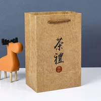 Спот утолщение Longjing рекламный чайный подарок чай, чай крафт-бумага, высококачественная сумка для покупок