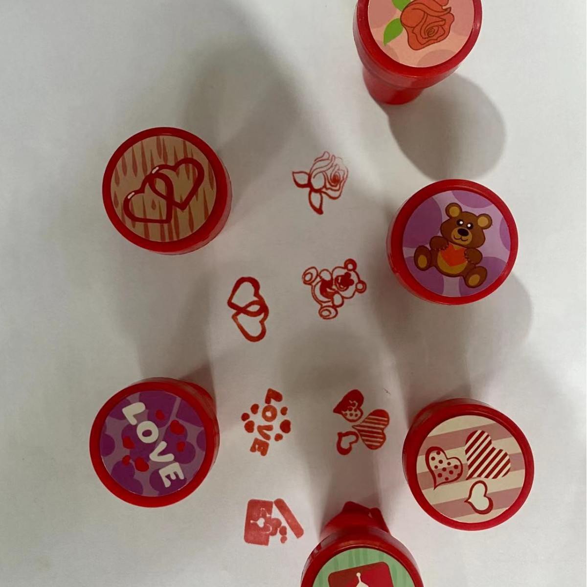 Sellos de juguete, sellos de regalo, sellos pequeños para el Día de San Valentín, artículos superventas transfronterizos para días festivos