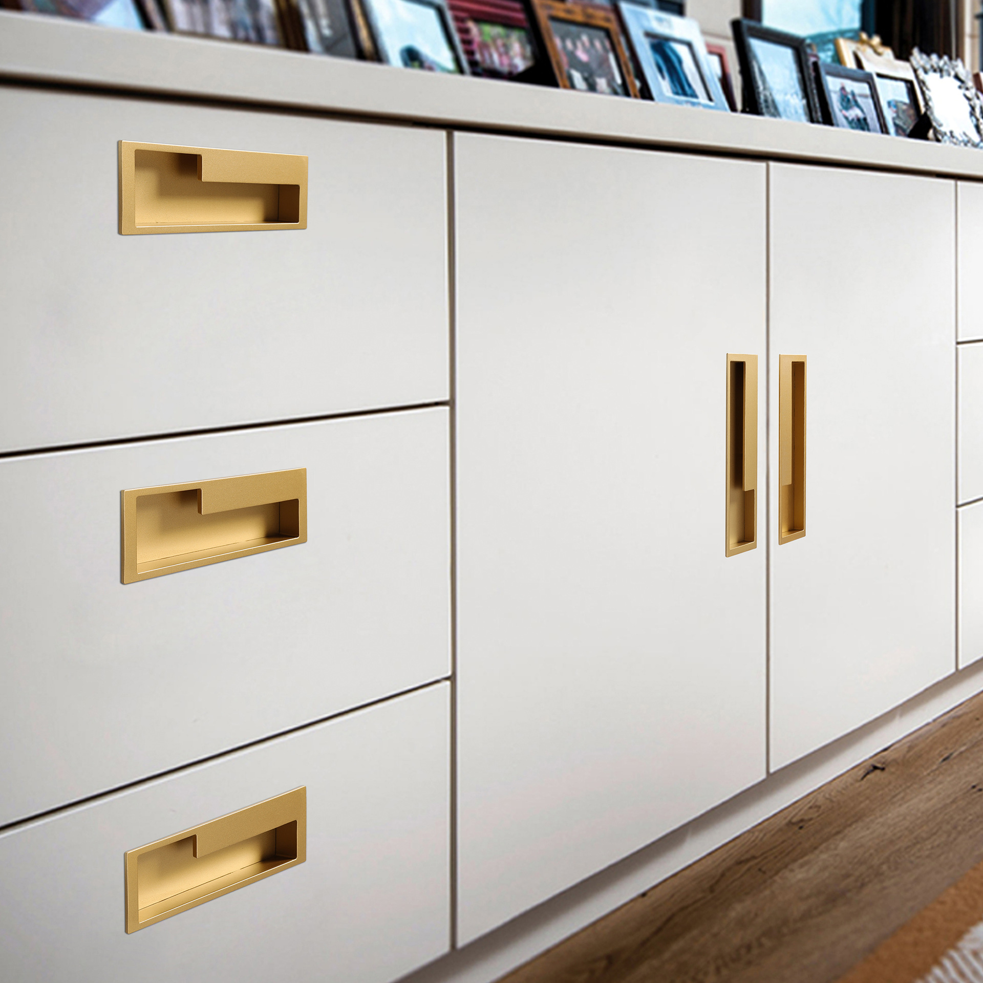 Manija de puerta corredera mango oculto manija empotrada moderna puerta corredera ranurada mango empotrado invisible manija de la puerta del gabinete