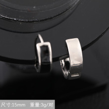 耳钉男士 新款时尚简约宽面潮流韩版气质 精致高级感饰品耳饰批发