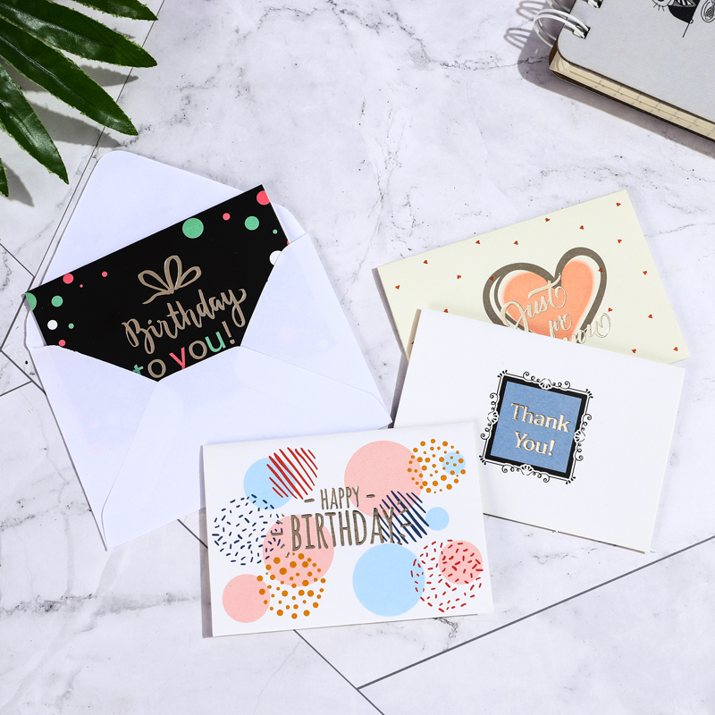 Holiday universal creative sense with envelope greeting card birthday blessing thank goddess festival gift mini card