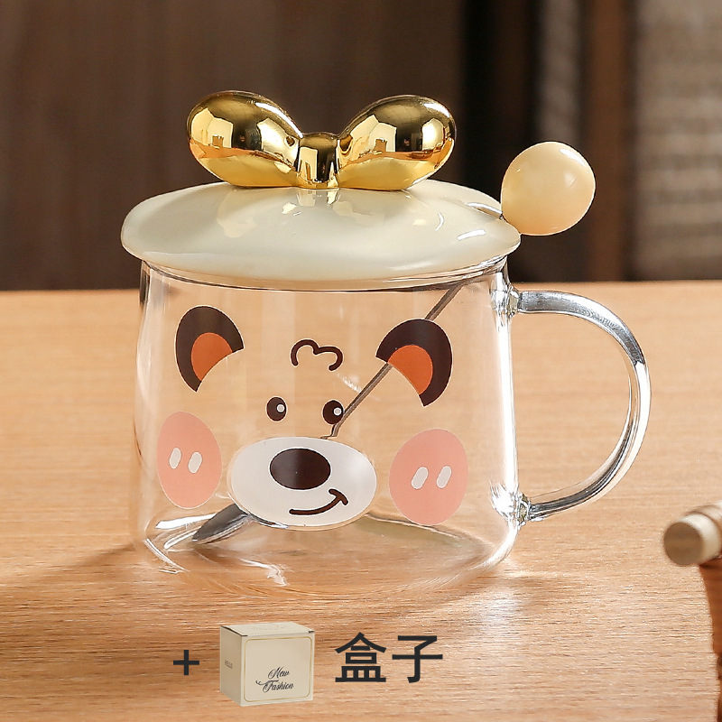 オフィスの漫画のグラスのレリーフの3dかわいいマグカップの牛乳はコップの会社の贈り物を飲みます。|undefined