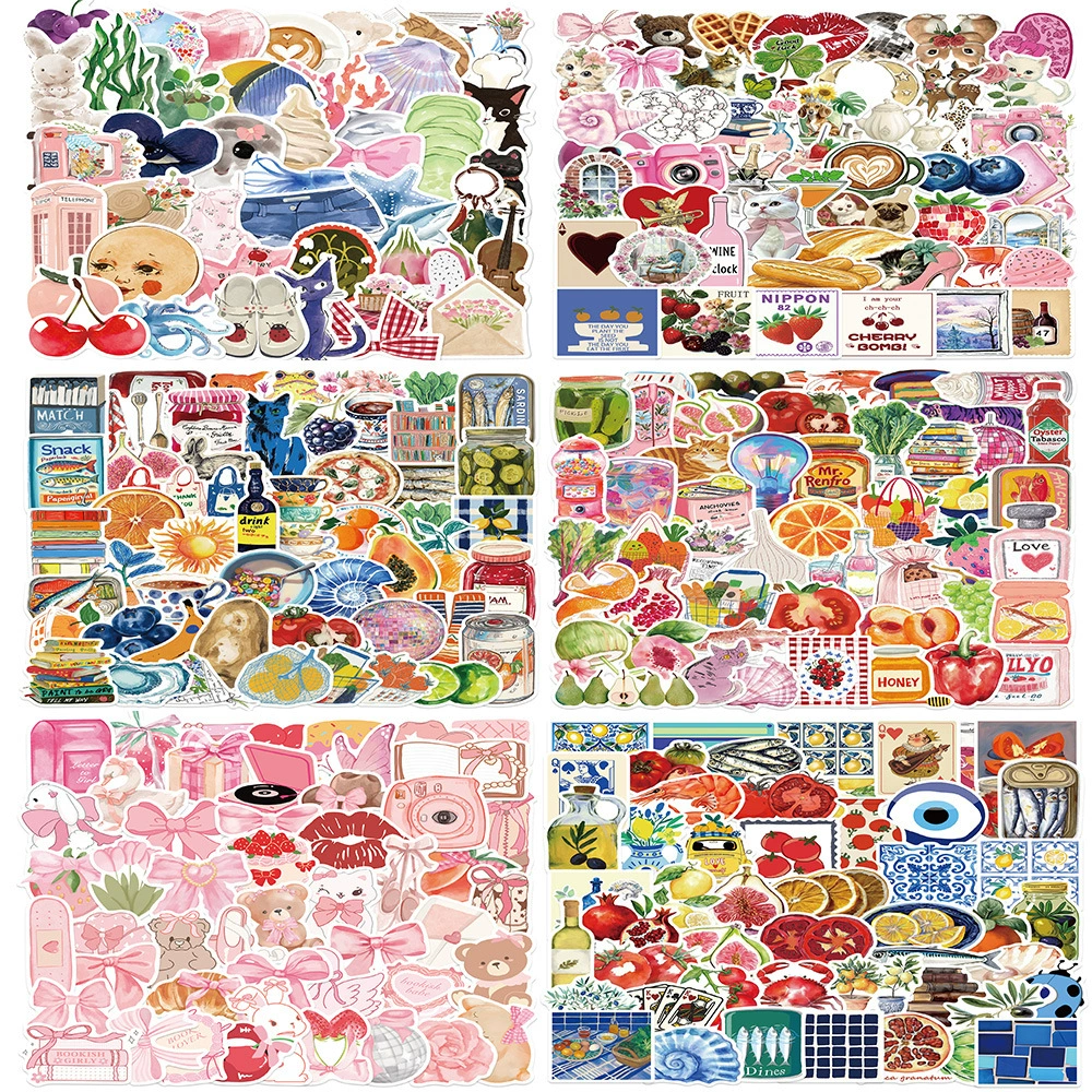 50 фотографий розовой эстетики Aesthetic граффити наклейки для гитары ноутбук чемодан DIY водонепроницаемые наклейки через границу