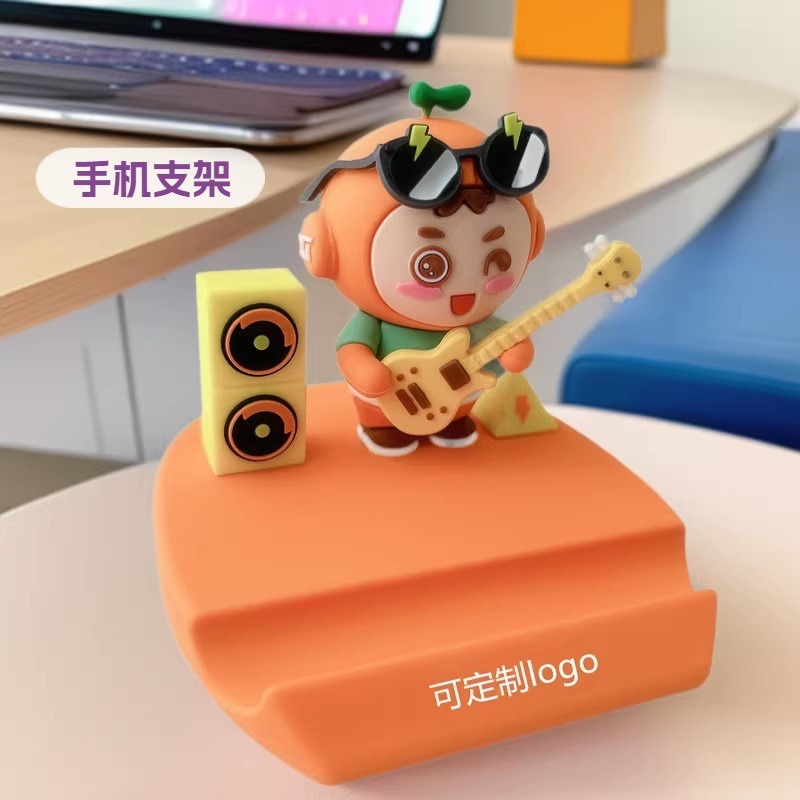 PVC Soft Rubber Three-dimensional Mobile Phone Bracket Creative Gift Personality Cartoon Doll Desktop Lazy Mobile Phone Bracket