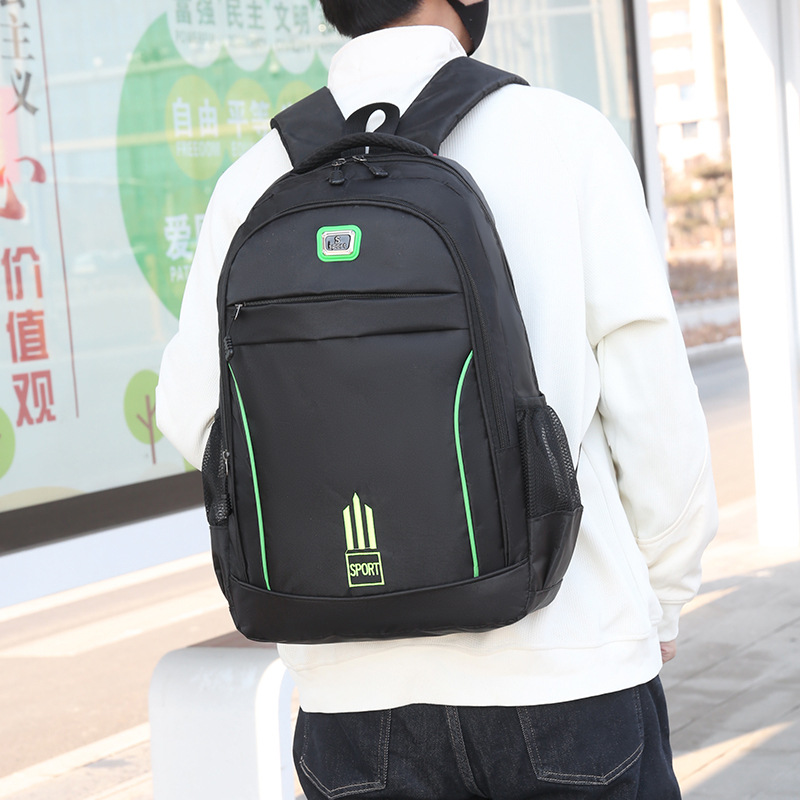 Backpack with large capacity and high-end feel, men's high-end feel, large capacity USB charging computer bag, student schoolbag undefined
