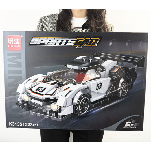 Children's Compatible Lego Sports Car Racing Building Blocks Toy Car Model Assembly Educational Institution Large Gift Manufacturer Wholesale