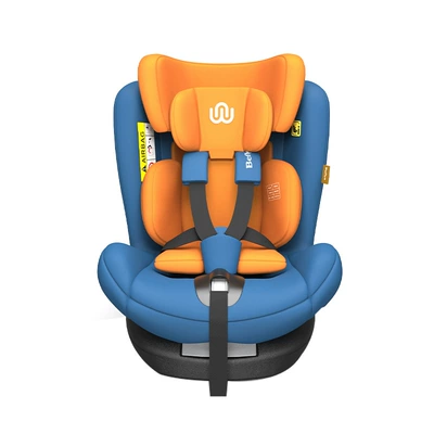 Baby Car Safety Seat for Children, Newborn Infant Car Seat, Bidirectional Installation, Comfortable and Breathable (Car child safety seat) - 514560-blue-orange