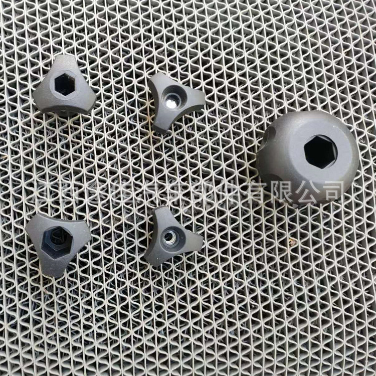 尼龙注塑螺丝汽车行李架塑料螺母三角拧螺杆M6M8圆球汽车改装件