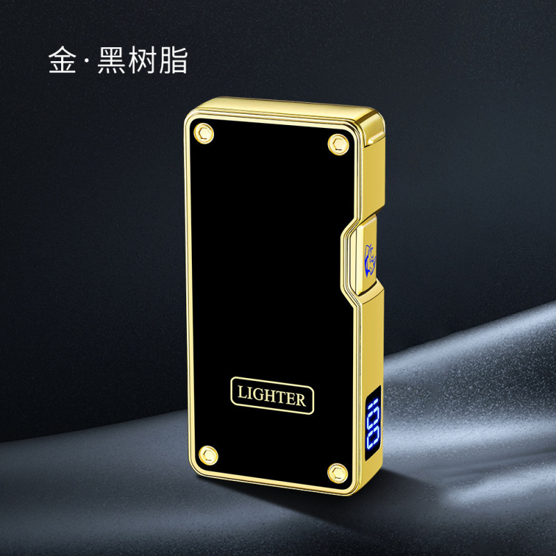 抖音货源wd907声控感应双火焰切换打火机明火焰+直冲蓝焰透明气窗|undefined