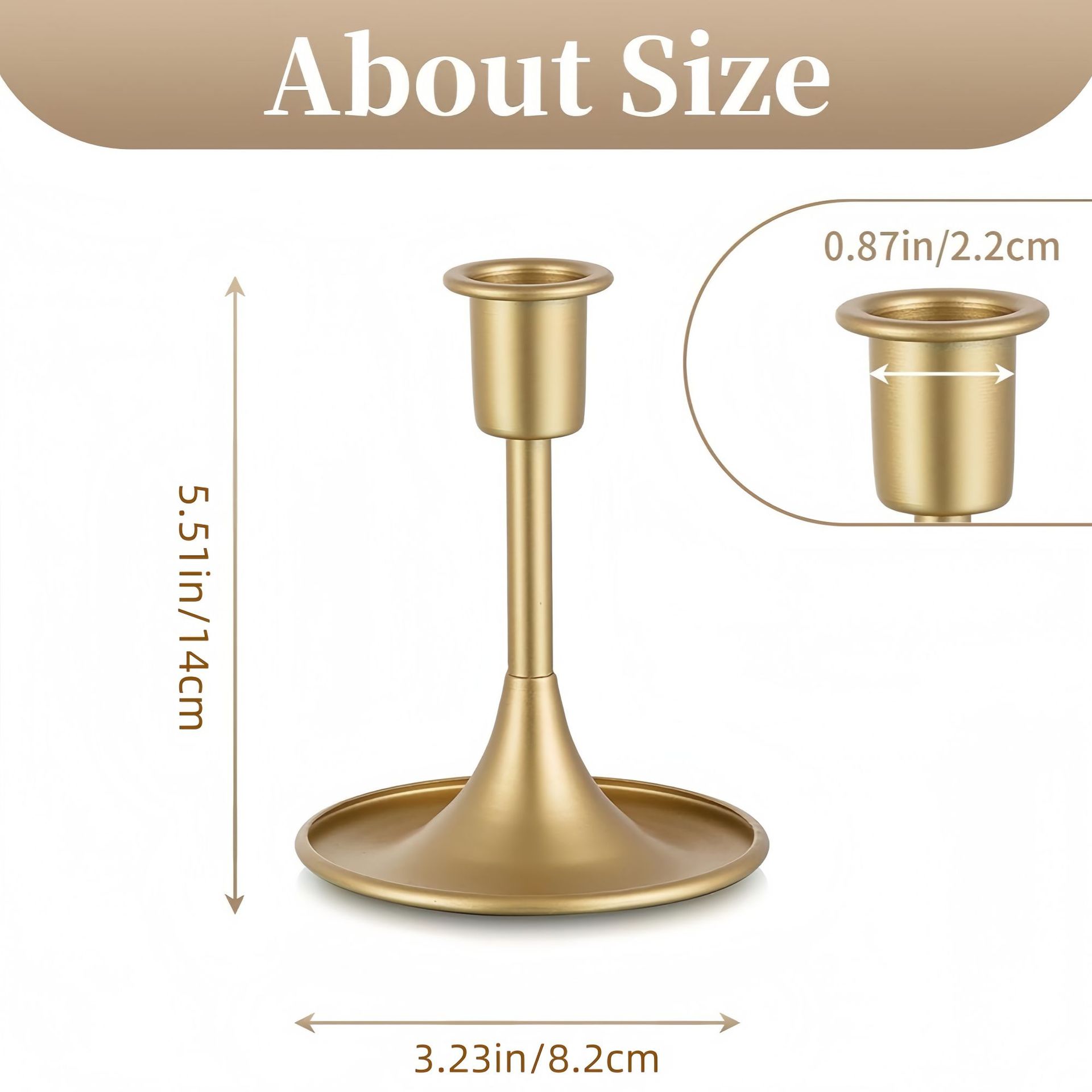 Fábrica directa transfronteriza altavoces europeos retro dorados mesa de comedor romántica decoración de cena a la luz de velas