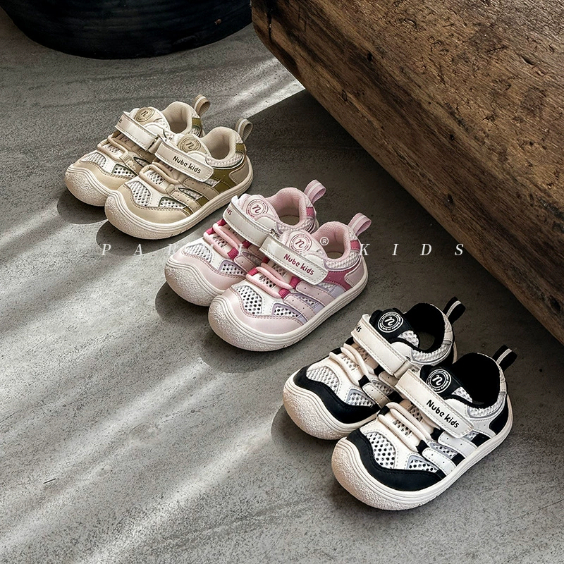 Детские спортивные сандалии Баотоу сетчатая летняя новая детская мягкая подошва, дышащая повседневная обувь