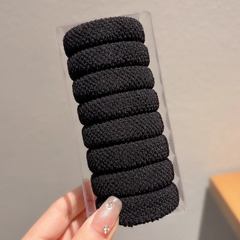 Cuerda para el cabello de dibujos animados, alta elasticidad y durabilidad, banda elástica para atar la cabeza, bola para mujer, lazo para el cabello, cuerda para la cabeza, nueva funda de cuero, accesorios para el cabello, todo fósforo