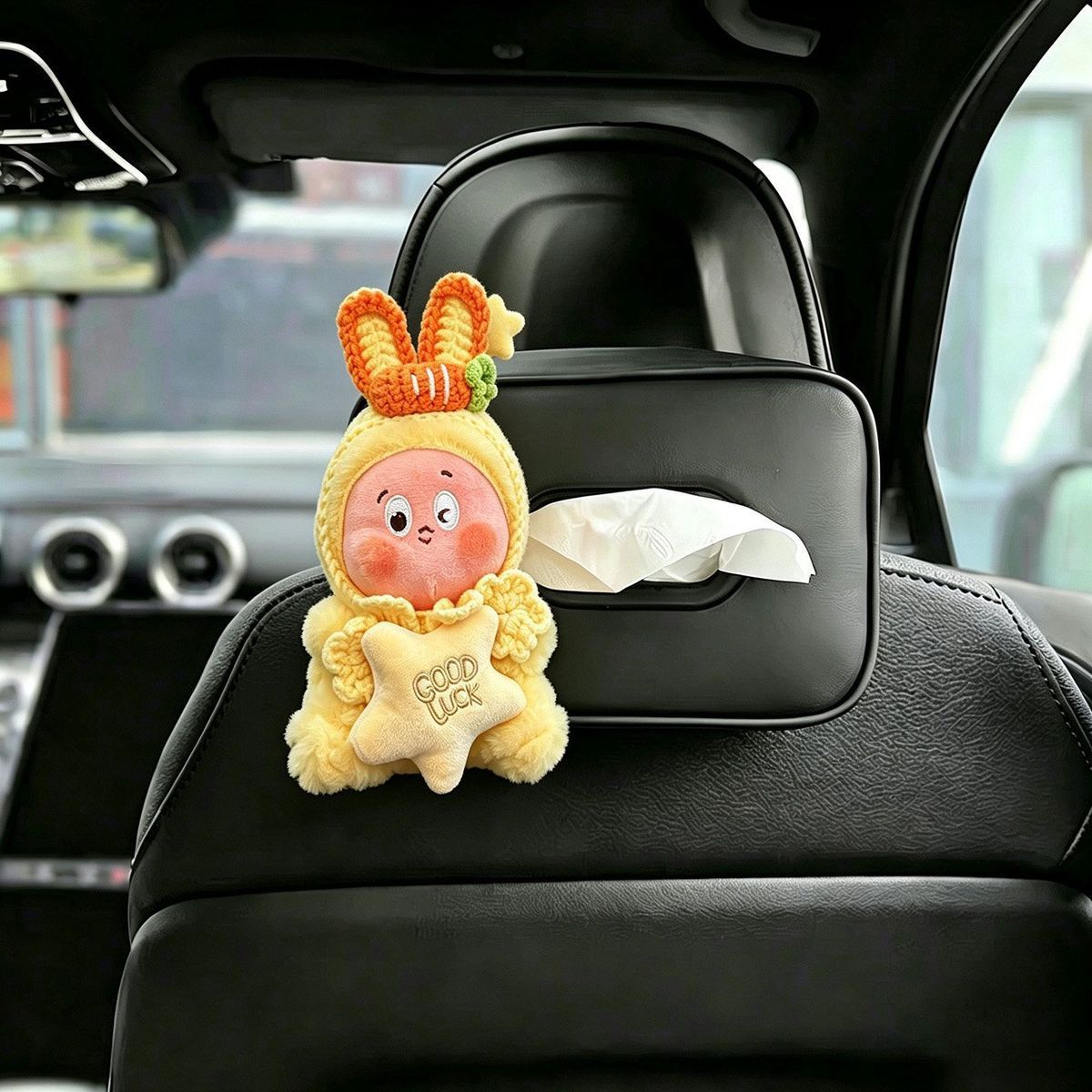 Starman seat tissue box, car tissue bag, hanging tissue bag, car interior decoration, cute gift for couples