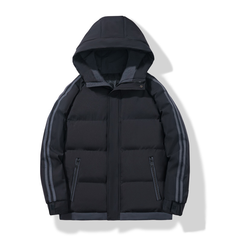 Men's Hooded Puffer Jacket Windproof Warm Down Winter Coat_voghion.com
