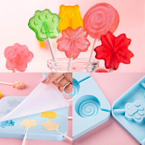 French Bread Pop Candy Mold Silicone DIY Home Use Persimmon Paste Candy Handmade Cheese Sticks