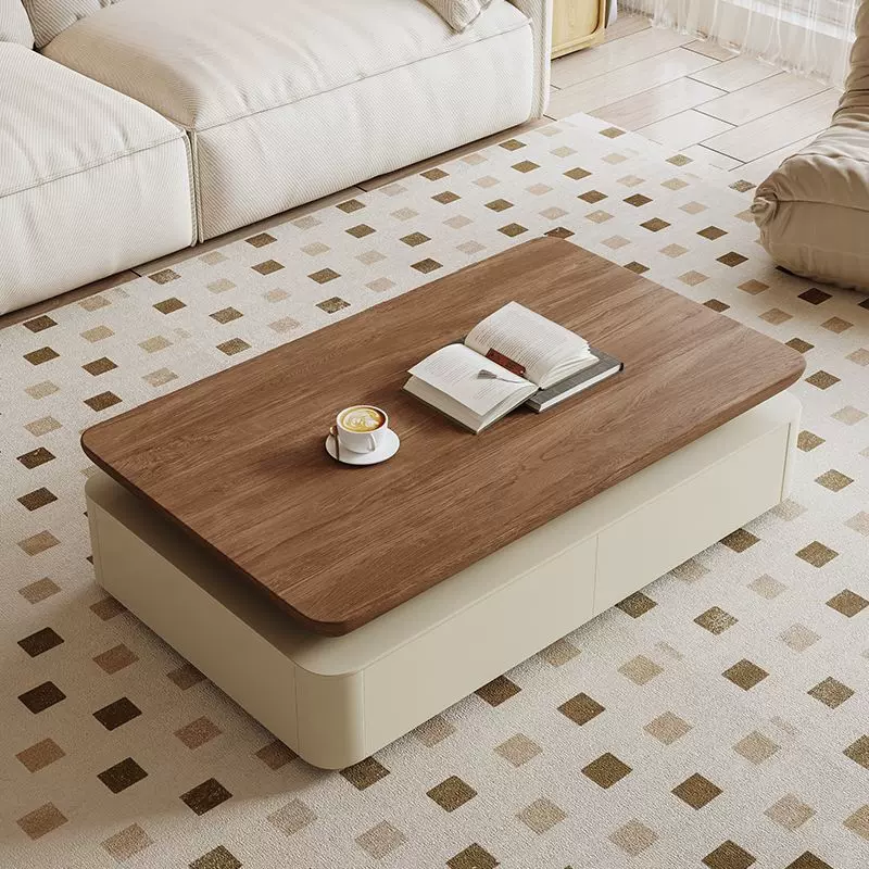 复古中古风茶几客厅家用简约极简小户型茶桌创意茶几电视柜组合