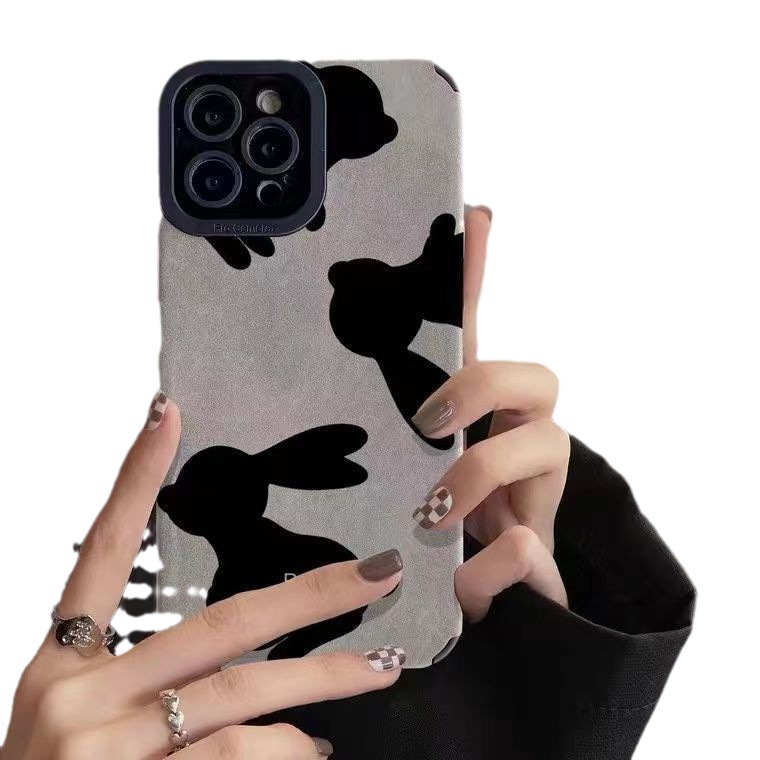 Premium Samsung A71 Phone Case Suede Rabbit Design For Women_voghion.com
