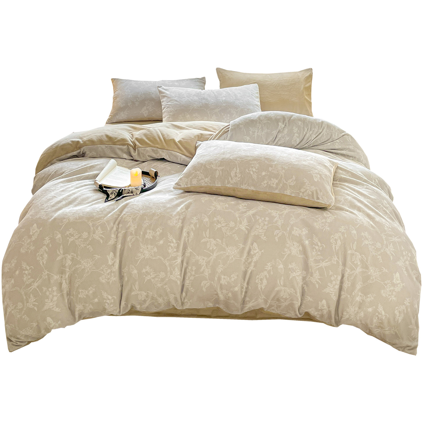 Nuevo invierno de lana de leche de cuatro piezas, ropa de cama de lana de coral, colchón de flanela doble cara, sábanas de lana gruesas, tres piezas